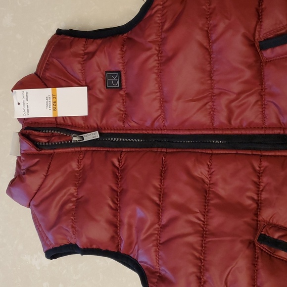 COPY - NWT Calvin Klein burgundy vest - Picture 2 of 4